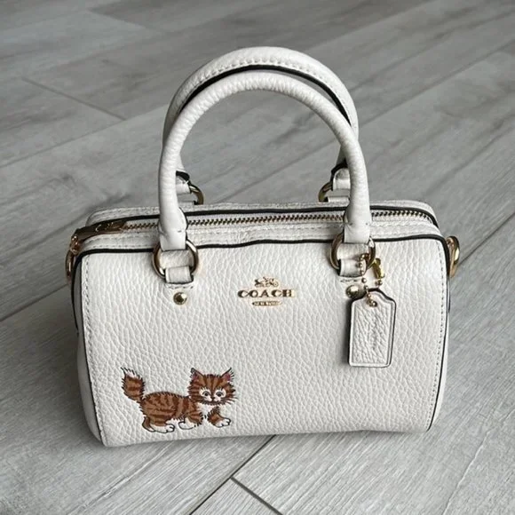 Bags | Coach Mini Rowan Crossbody With Cat | Poshmark
